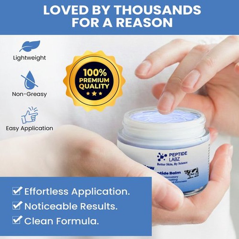 Copper Peptide Balm with Grass-Fed Tallow & Honey Extract – Copper Tripeptide-1, Licorice Root – Nourishing Skin Moisture Balm