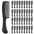 Black Combs in Bulk Individually Wrapped Disposable Comb Plastic Pocket Size Women Men Hair Combs for Home Homeless Hotel Shelter Charity Church Travel Nursing Hair Accessories 5.9 Inch (60 Pack)