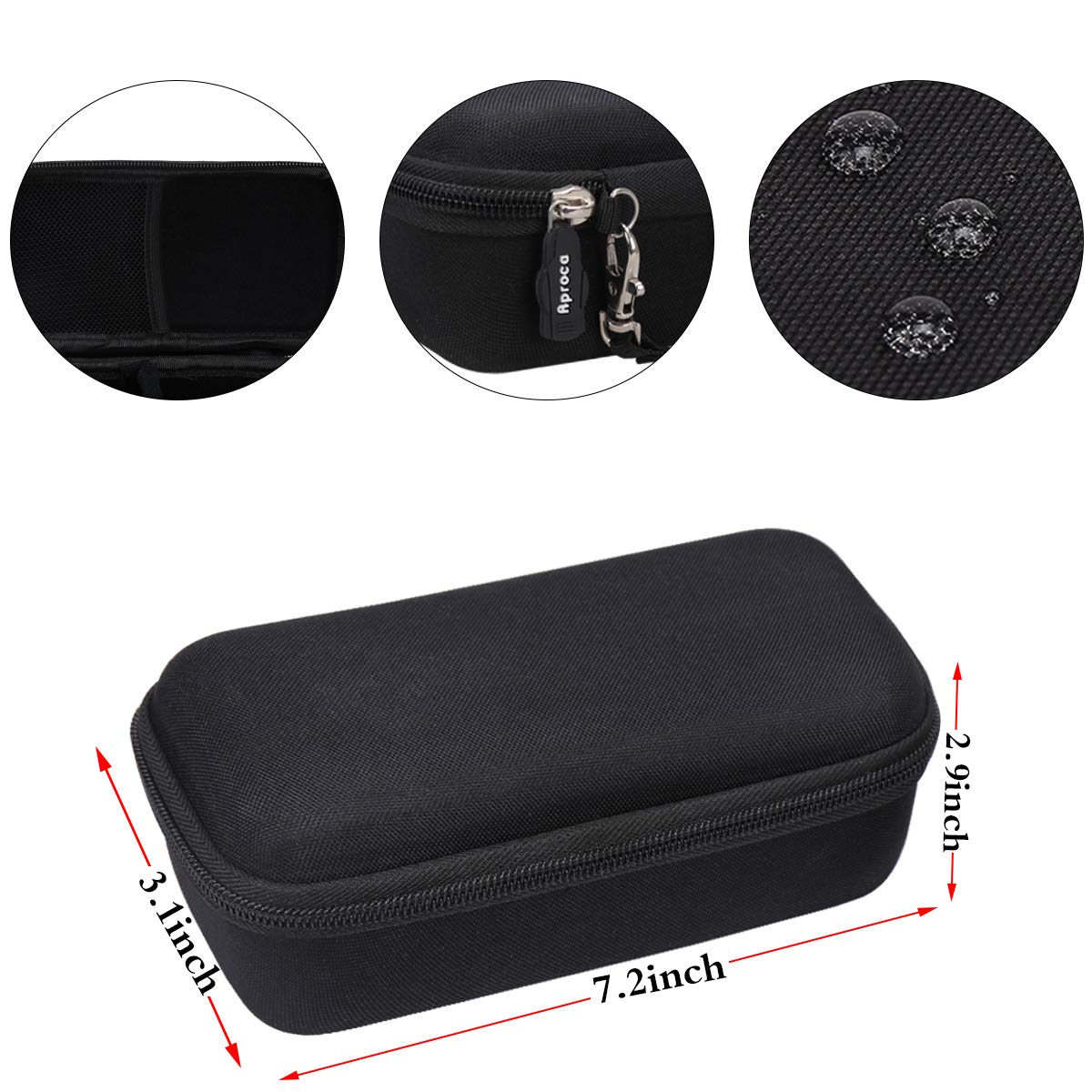 Aproca Grey Hard Storage Portable Case for Skull Shaver Pitbull Gold PRO/Silver PRO Head & Face Shaver
