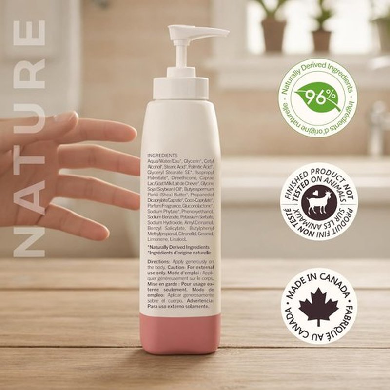Nature by Canus Creamy Body Lotion - Shea Butter & Fresh Canadian Goat Milk, 11.8 Oz