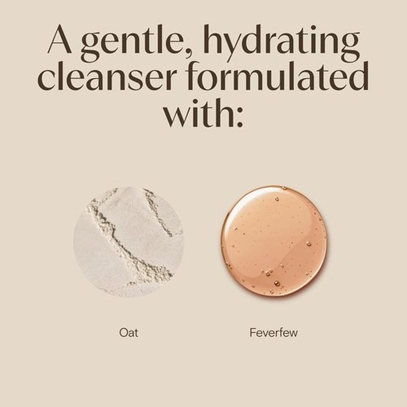 Aveeno Calm + Restore Nourishing Oat Cleanser - Daily Hydrating Face Wash for Sensitive Skin, 7.8 fl oz