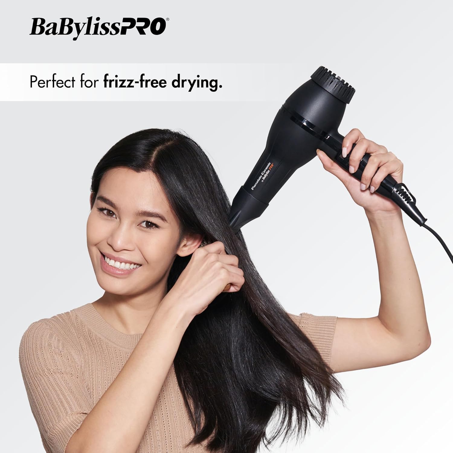 BaBylissPRO Porcelain Ceramic 2800 Hair Dryer - Fast Drying, Lightweight Design