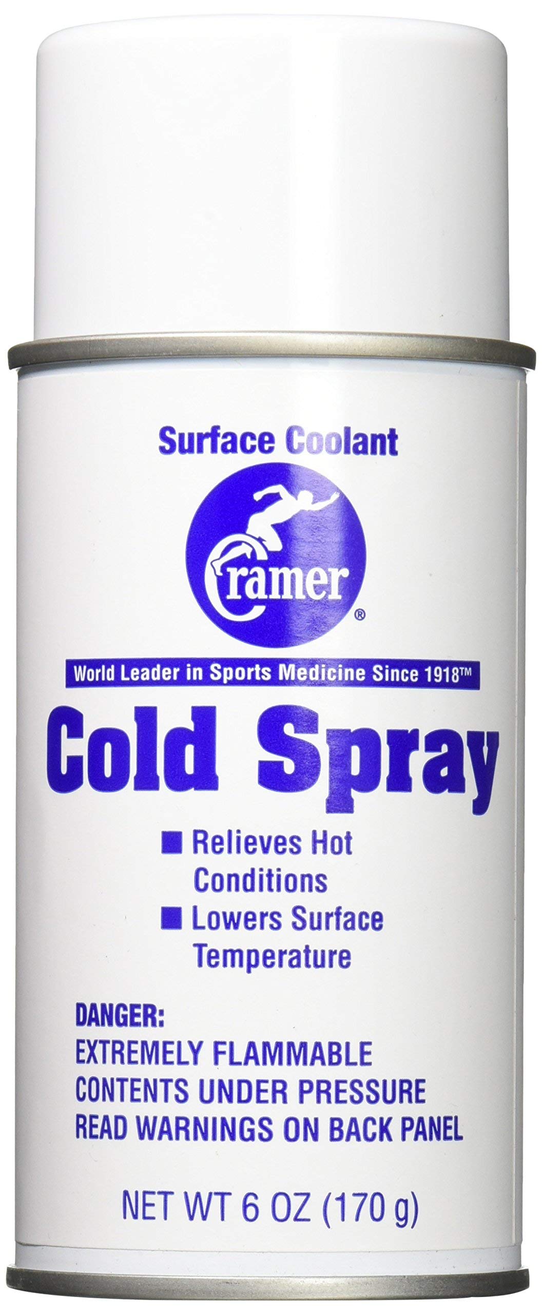 Cramer Cold Spray, Instant Cold Therapy for On-Field Use, Fast-Acting Topical Coolant, Portable 6 oz Aerosol, Mess-Free Application, Safe for Skin, Muscle & Joint Cooling Relief
