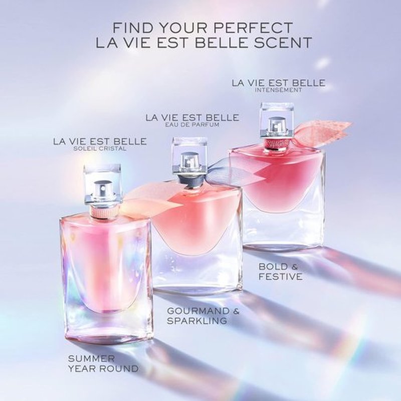 Lancôme La Vie Est Belle Eau de Parfum Set - Long-Lasting Fragrance with Iris, Patchouli & Vanilla - 3.4 Fl Oz & 0.34 Fl Oz
