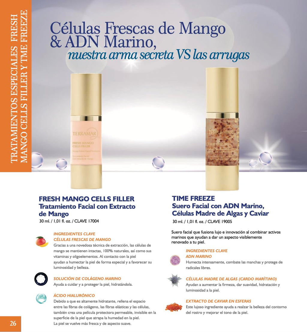 Terramar TIME FREEZE Anti-Aging Facial Serum - with Marine DNA, Caviar & Seaweed Stem Cells - Firms, Revitalizes, Hydrates for Youthful Skin