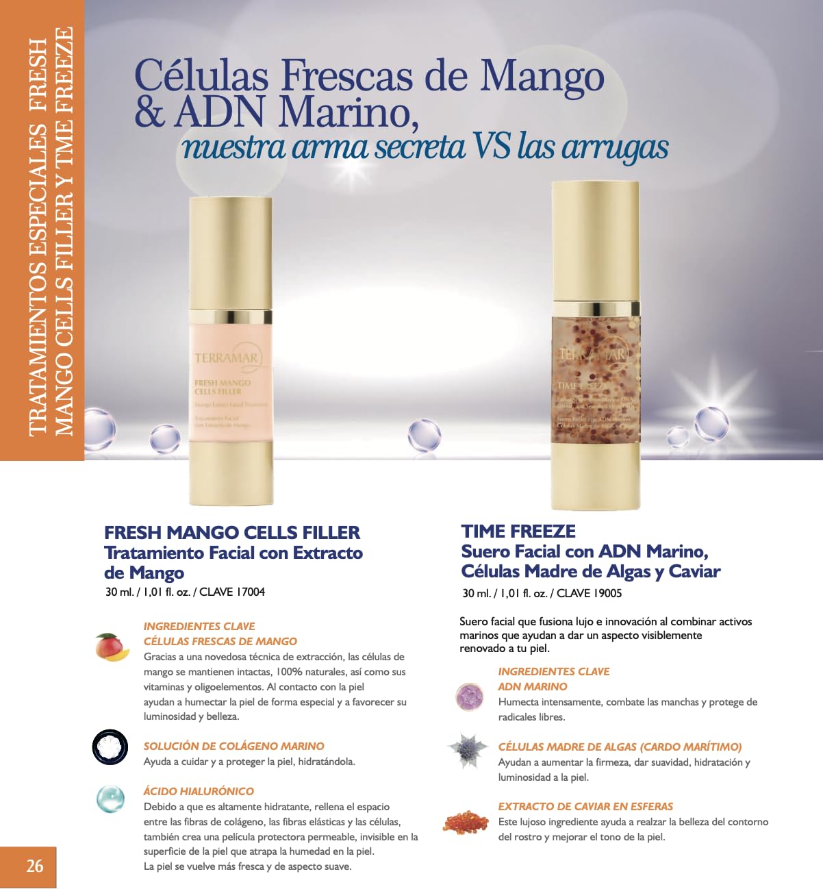 Terramar TIME FREEZE Anti-Aging Facial Serum - with Marine DNA, Caviar & Seaweed Stem Cells - Firms, Revitalizes, Hydrates for Youthful Skin