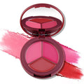 Color Nymph Face Blush Makeup Palette - 3 Colors Ultra-Creamy Blush for Cheeks, Multi-Use Cream Blushes Balm Face Makeup, Hydrating, Creamy, Lightweight & Blendable Color, Face Makeup, Talc-free