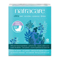Natracare Slim Fitting Ultra Pads with Wings, Long, Made with Certified Organic Cotton, Ecologically Certified Cellulose Pulp and Plant Starch (1 Pack, 10 Pads Total)
