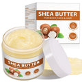 Btefls Pure Organic Shea Butter Raw, Unrefined Body & Face Butter - 100% Natural Vitamin A, E & F - Long-Lasting Hydration for Dry Skin, Hair Care, 7.8 oz