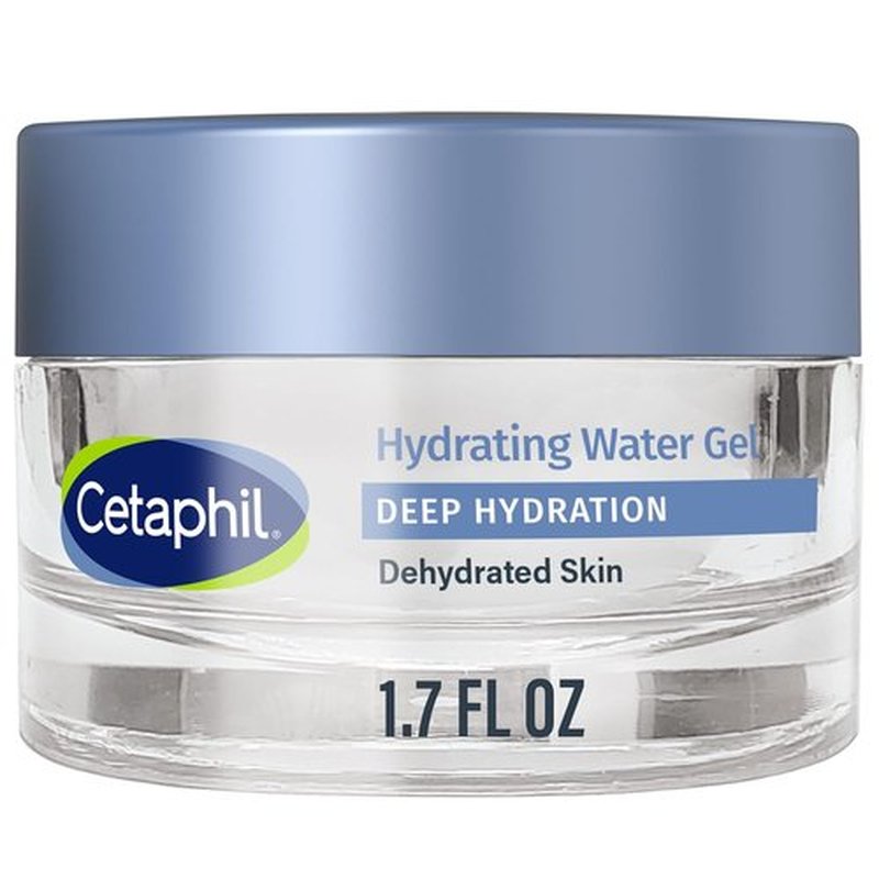 Cetaphil Deep Hydration Water Gel - 72 Hour Moisturizer with Hyaluronic Acid | Fragrance-Free, 1.7 oz