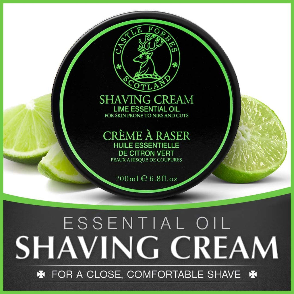 Castle Forbes Lime Oil Shaving Cream, 6.8 fl. oz.