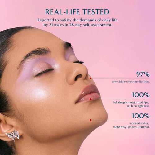 FLORASIS Dewy Touch Tinted Lip Balm - Nourishing Lip Mask for Dry Lips | Aromatic Peach, 1 Count