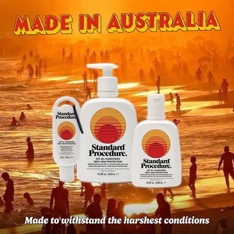 Standard Procedure SPF 50+ Sunscreen - Broad Spectrum Face & Body Sunblock for Sensitive Skin | 8.5 oz Organic Formula