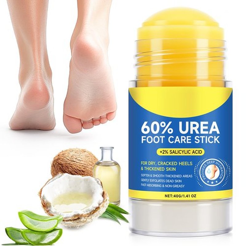 NBTREKTIE 60% Urea with 2% Salicylic Acid Foot Care Stick, Hydrating Repairs Feet Cream, Foot Lotion Moisturizer for Dry Cracked Feet, Elbows, Hands (1.41 Ounce (Pack of 1))
