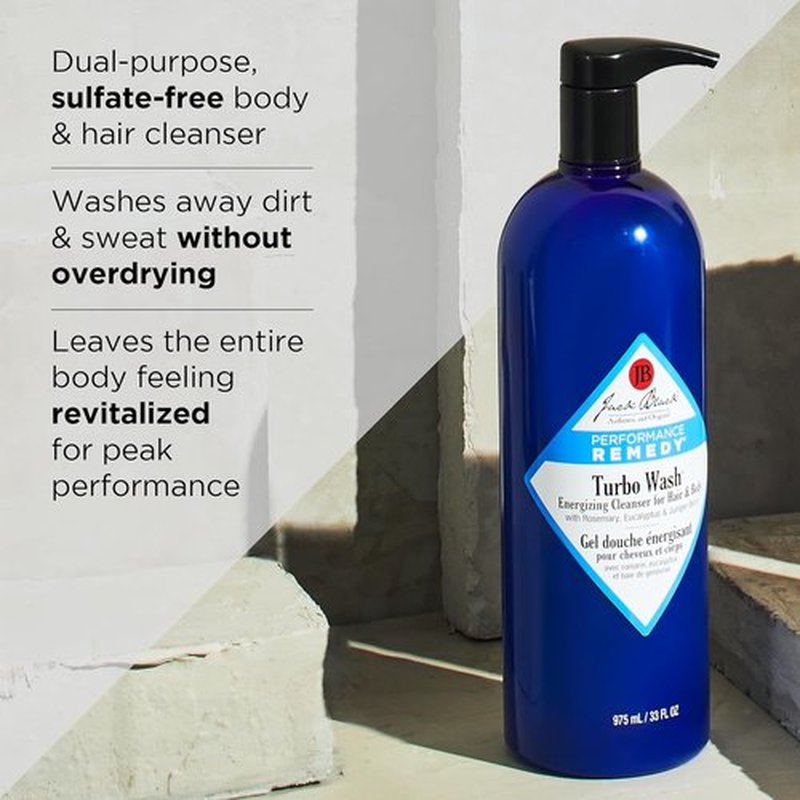 Jack Black Body & Hair Cleanser - Sulfate-Free Men's Body Wash & Shampoo for Skin and Hair Care