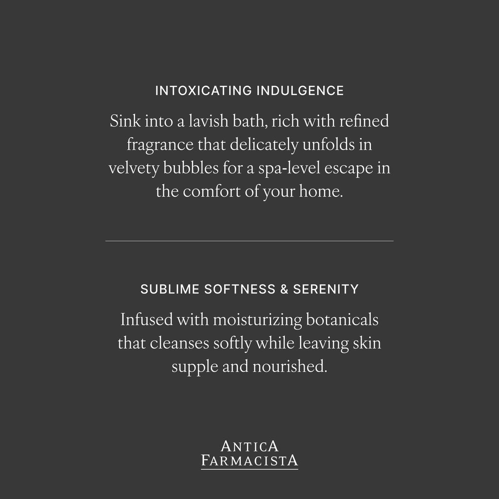 Antica Farmacista Bubble Bath - Relaxing Foam Bath with Honey, Jojoba Oil & Aloe Vera - Luxury Gift for Any Occasion - Acqua, 16 fl oz