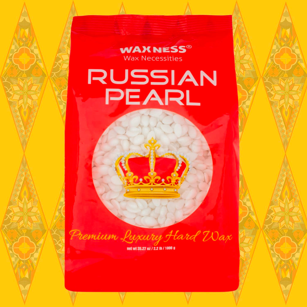 Waxness Russian Pearl Hard Wax Beads Bulk 22 lb (10 kg) – Rosin-Free Stripless Hard Wax with Creamy Texture and Skin Visibility, Salon Use – Made in Italy