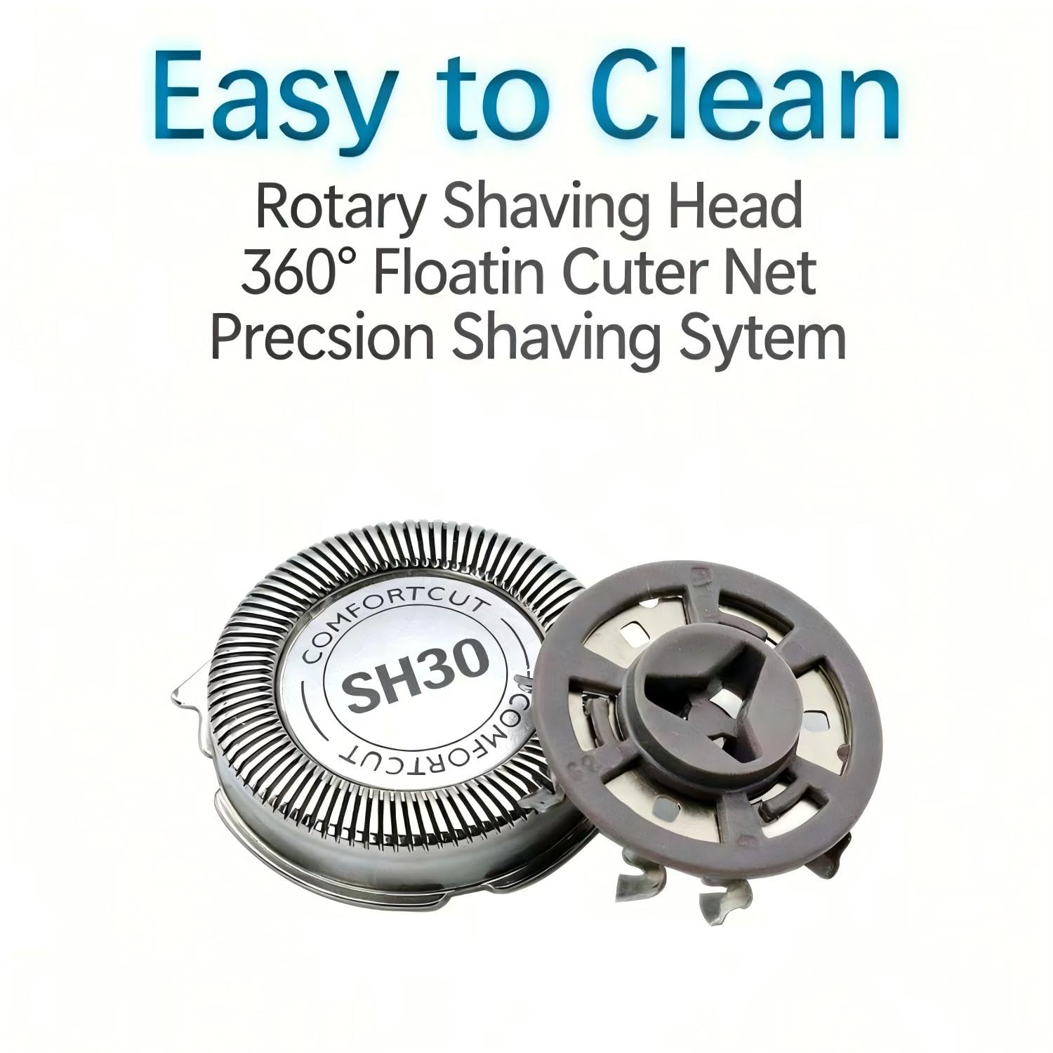 Upgraded SH30 Replacement Heads Compatible with Philips Norelco Shaver Series 1000, 2000, 3000, Fit for 2400, 3600, 3800 Series Shavers, Replacement Blades for Philips Norelco 3000
