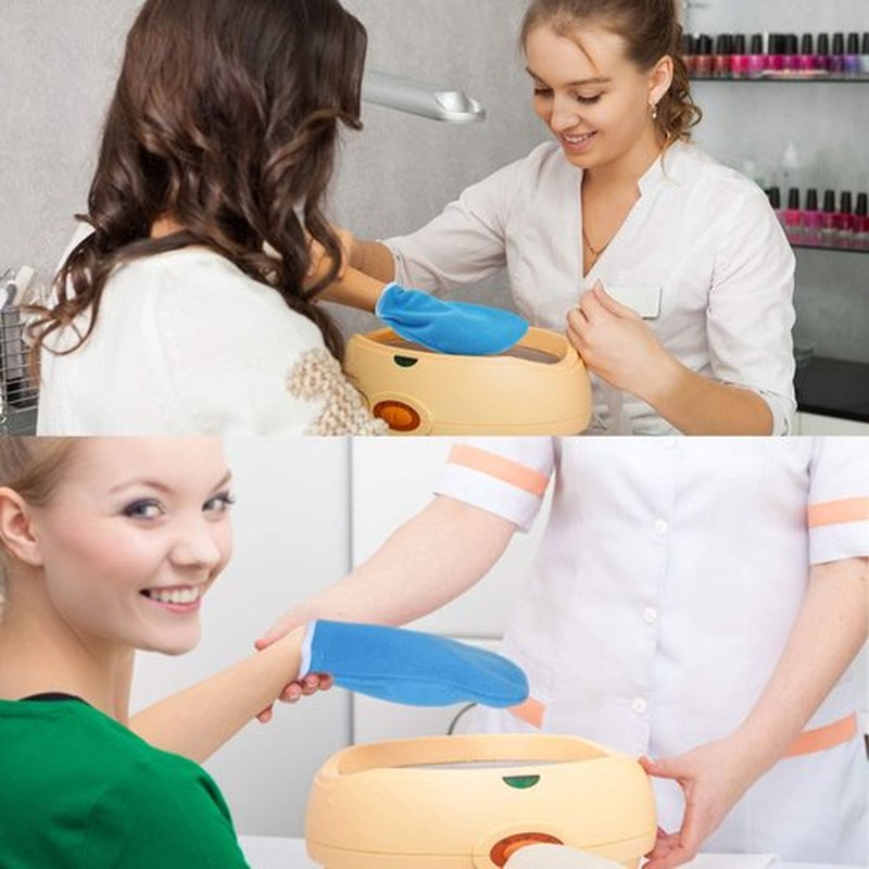 204 Piece Paraffin Wax Bath Set Paraffin Wax Mitts with Bath Liners Gloves and Booties, Plastic Bags Hand Mitts Terry Cloth Booties Foot Mitt