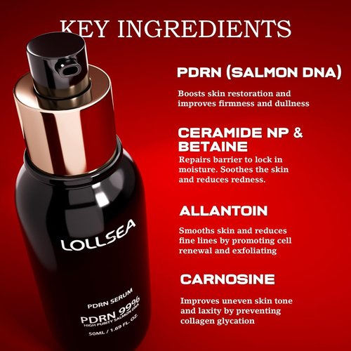 PDRN Serum - 99% Pure Salmon DNA Anti-Aging & Hydrating Glow Serum | 50ml for Firmness & Elasticity