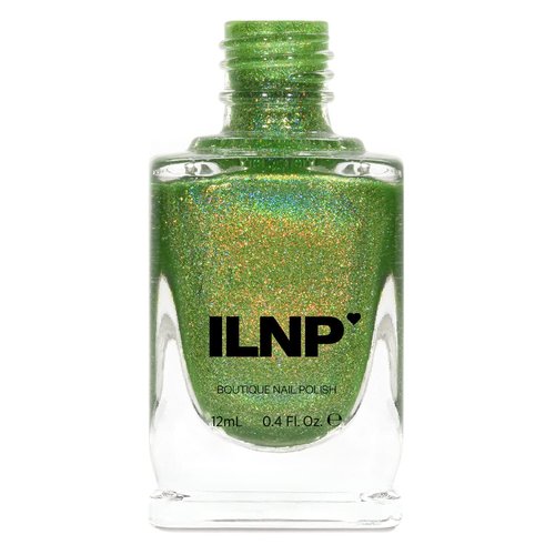 ILNP 1UP Lime Green Holographic Nail Polish - Long-Lasting, Chip Resistant, Vegan & Non-Toxic | 12ml