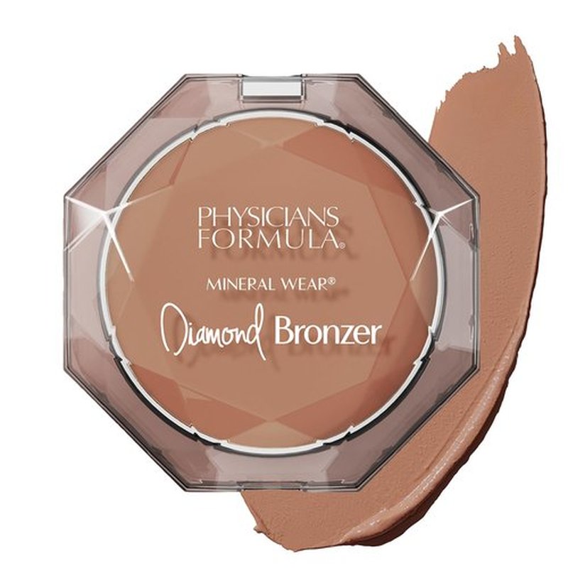 Physicians Formula Mineral Wear® Diamond Bronzer - Weightless Creamy Powder-Serum for Dewy Finish & Pore Minimization - Bronze Gem