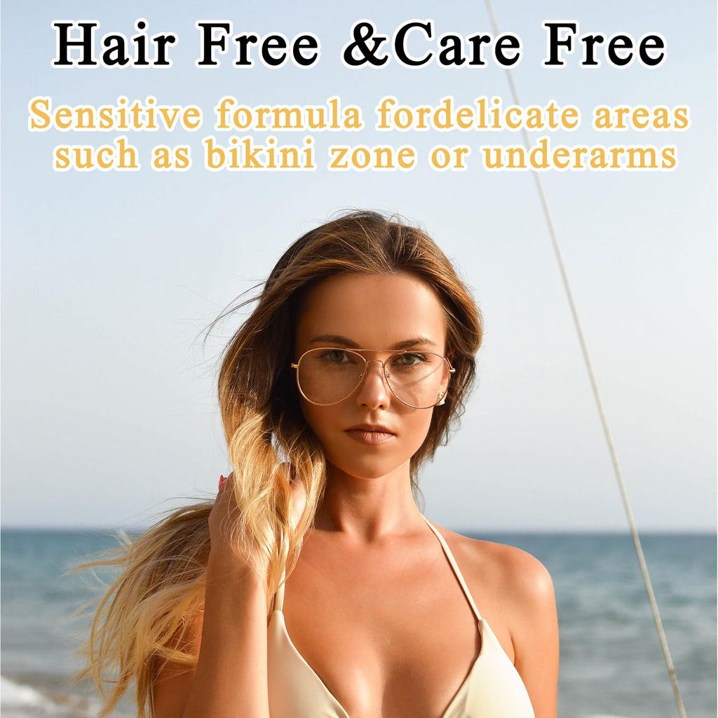 Intimate/Private Hair Removal Cream for Men & Women, Painless Flawless Hair Remover, Moisturizing, Long Lasting, Lightweight At Home Body Depilatory Cream, All Skin Types