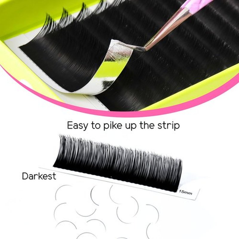 TDANCE Cashmere Lash Extensions Super Matte Black Volume Lash Extension C CC D DD B J L Curl 0.03-0.2mm Thickness Classic Lash Extensions Eyelash Extensions Professional Salon Use(0.1-DD,8-15mm)