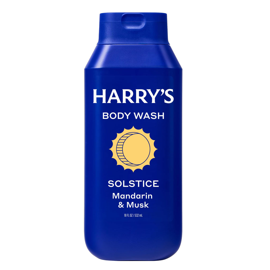 Harry's Men's Body Wash - Solstice Scent - (3 Pack) 18 fl oz - Shower Gel for Men - No Parabens, Sulfates, or Dyes