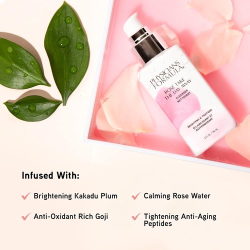 Physicians Formula Rosé Makeup Remover Cleanser - Dermatologist Tested & Clinically Proven