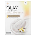 Olay Beauty Bar, Ultra Moisture,10x More Moisturizers, 24/7 Soft & Smooth Skin, Gentle Cleanse on Face & Body, Vitamin B3 Complex, For All Skin Types, Vanilla Crème Scent, 3.75 oz, (Pack of 8)