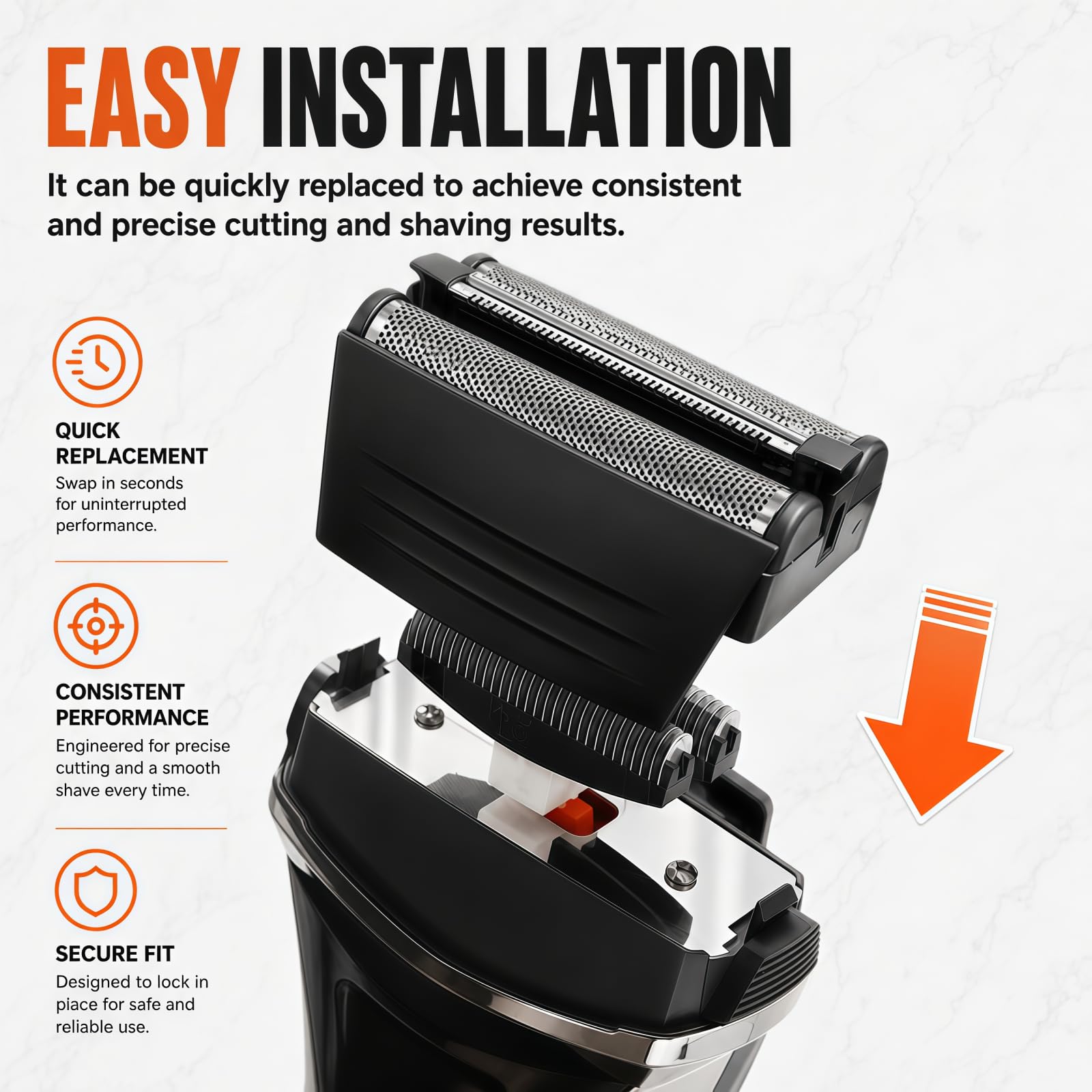 Shave Foil & Cutters Head Compatible with Remington F4900 F5800 F7800 Blade