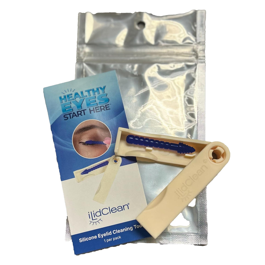 ILidClean Silicone Eyelid Cleaning Tool, Remove Lid Margin Debris Including Waxy Mascara Residue, Lash Gluesbiofilm, Makeup, Reusable, Compact and Portable1/pkg