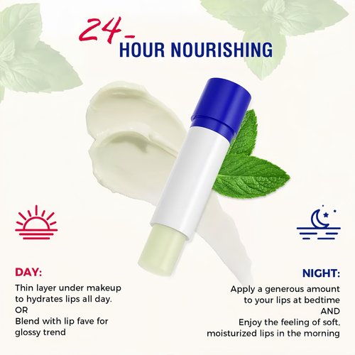 Moisturizing Repairing Lip Balm, 2-Pack,Designed for Chapped Lips, Gently Exfoliates, Deeply Hydrates and Locks in Moisture. Enriched with Shea Butter and Beeswax.