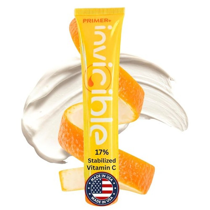 Skiennix Face Primer - Brightening & Illuminating with 17% Vitamin C | Smooths Skin Tone, 1 fl oz