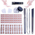 Ingrown Toenail Corrector Set, with Breathable Strips, Painless File & Lifter, Pedicure Tools for Men and Women