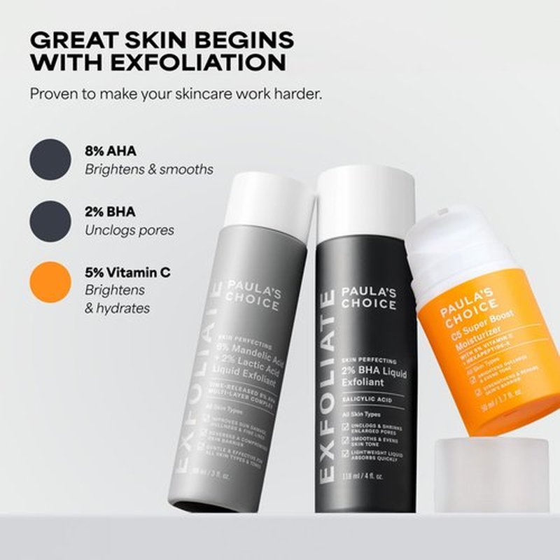 Paula's Choice C5 Super Boost Face Moisturizer with 5% Vitamin C & Squalane, Daily Face Lotion for Discoloration, Uneven Tone, Fine Lines & Breakout-Prone Skin, Fragrance-Free, 1.7 Fl Oz