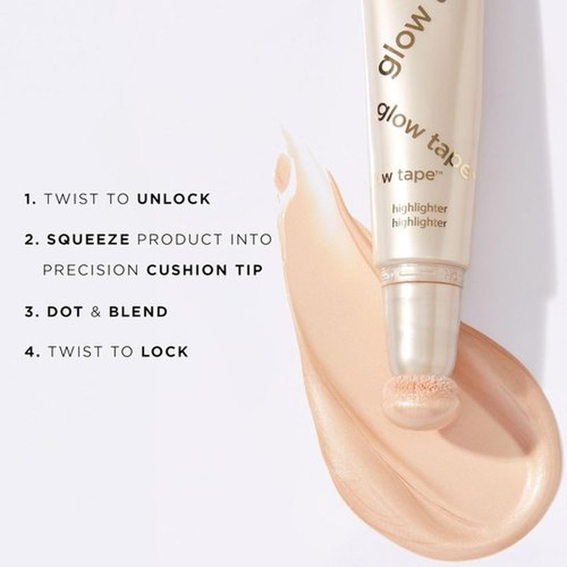 Tarte Glow Tape Highlighter - Illuminating Makeup with Buildable Mineral Pigments & Shea Butter | Vegan & Cruelty-Free