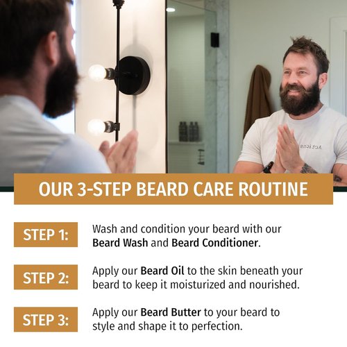Live Bearded Beard Butter - All-Natural Leave-In Conditioner & Softener | 3 fl oz | 1880 Scent: Bourbon, Bitters, Citrus