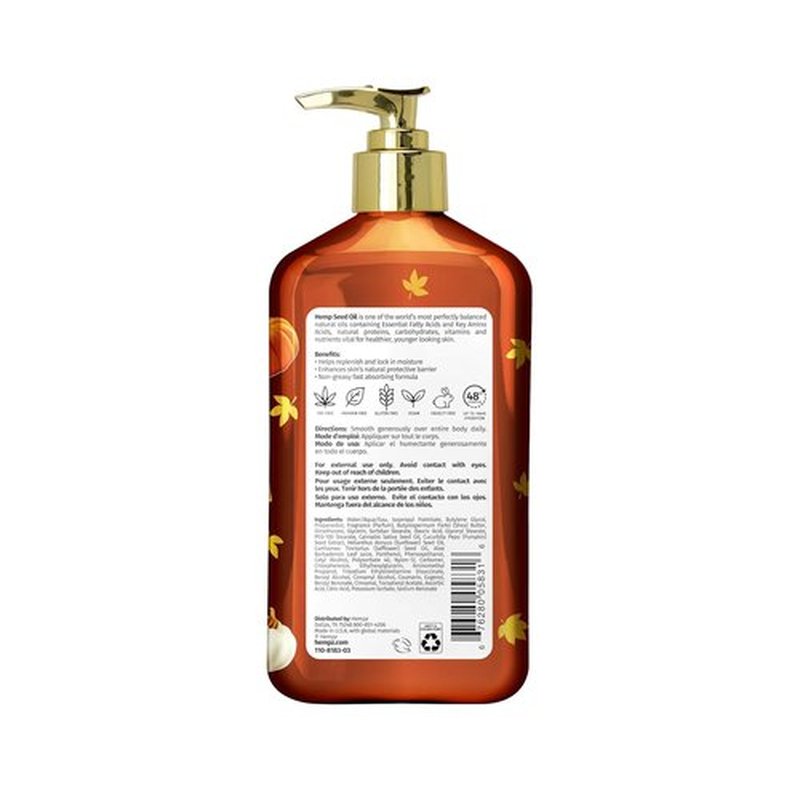 Hempz Spiced Pumpkin Pie Body Moisturizer - Limited Edition Fall Lotion for All Skin Types | 17 fl. oz.