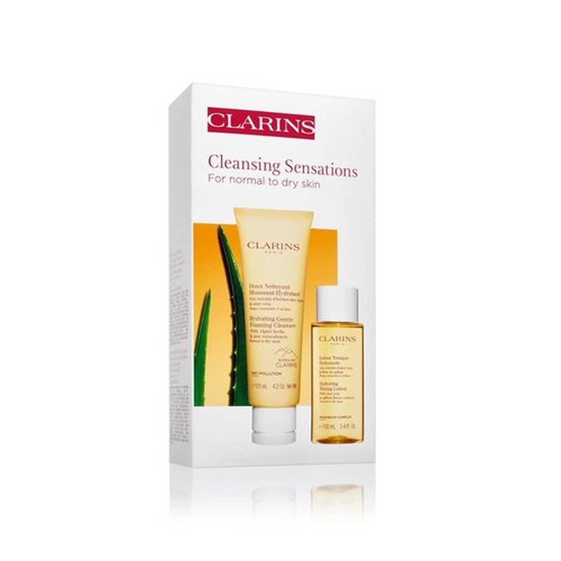 Clarins Hydrating Gentle Foaming Cleanser - Revitalizes Skin, Soap-Free Formula | Organic Aloe Vera | 6.7 oz