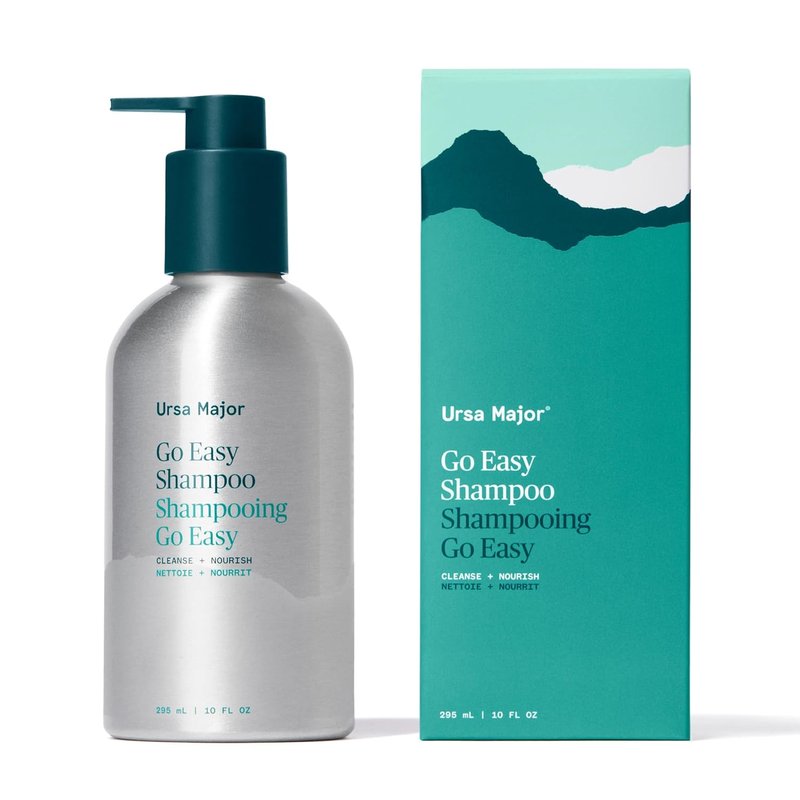 Ursa Major Go Easy Shampoo - Natural, Sulfate-Free & Vegan Formula for All Hair Types | 10 oz