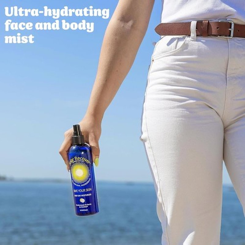 Solar Recover After Sun Moisturizing Spray - Hydrating Facial & Body Mist with Vitamin E | 12 Ounce for Sunburn Relief