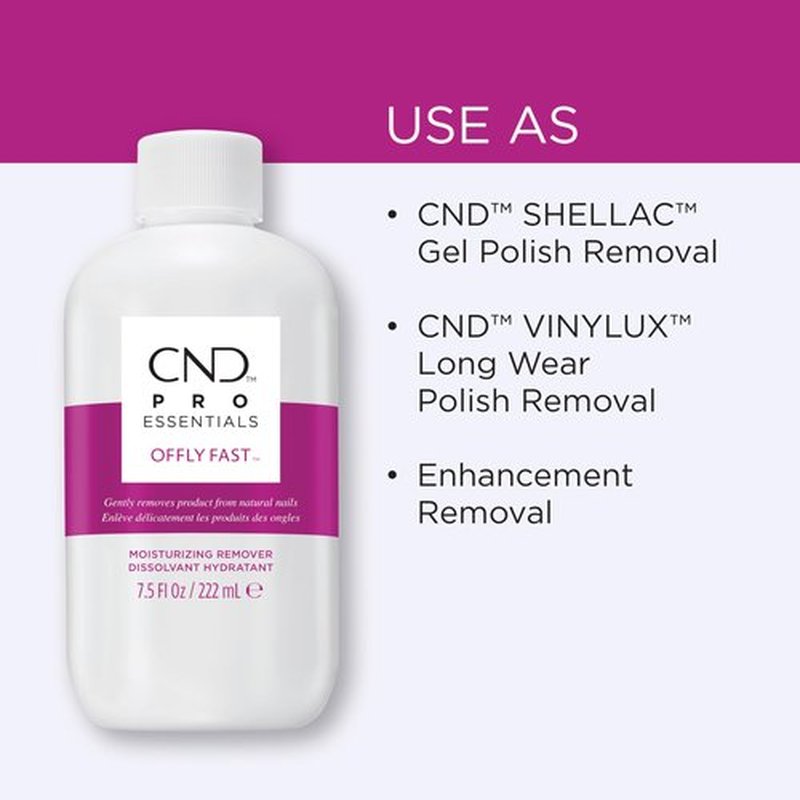 CND Shellac OFFLY FAST Moisturizing Nail Remover (Packaging May Vary), 7.5 fl oz