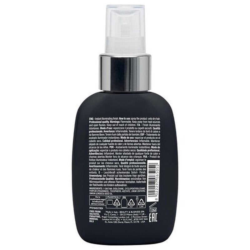 ALFAPARF MILANO Semi Di Lino Sublime Cristalli Smoothing Spray - Lightweight Hair Oil Serum for Gloss & Shine (4.23 fl oz)