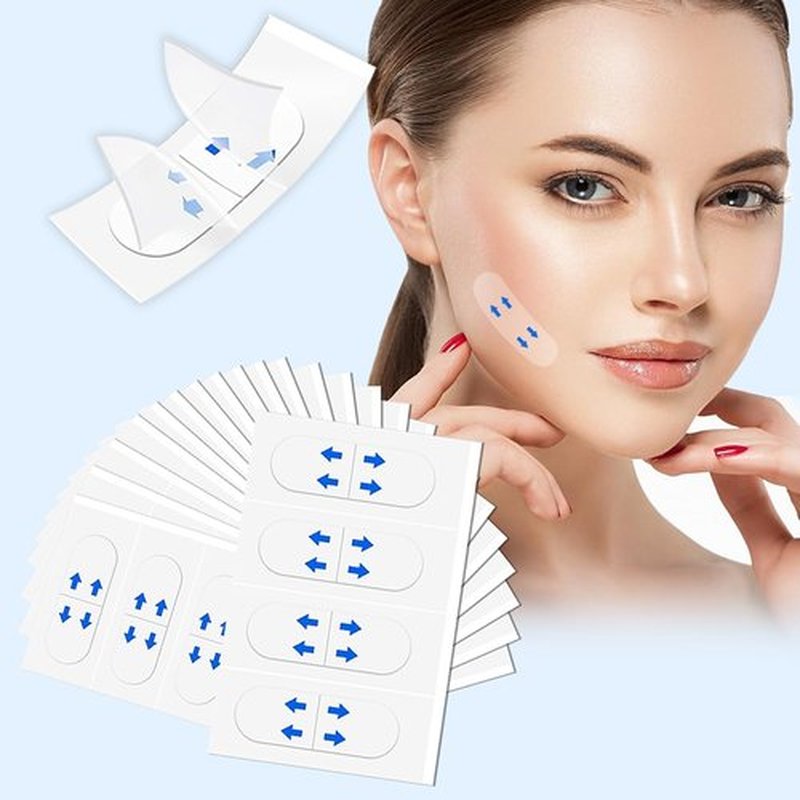NBF Face Tape Lifting Invisible, Face Lift Tape Invisible for Sagging Skin, Instant Facelift Tapes for Women, Neck, Jowls Lifts Sagging Skin, Concealed Makeup Tape, Visible Results in Seconds-3GQ