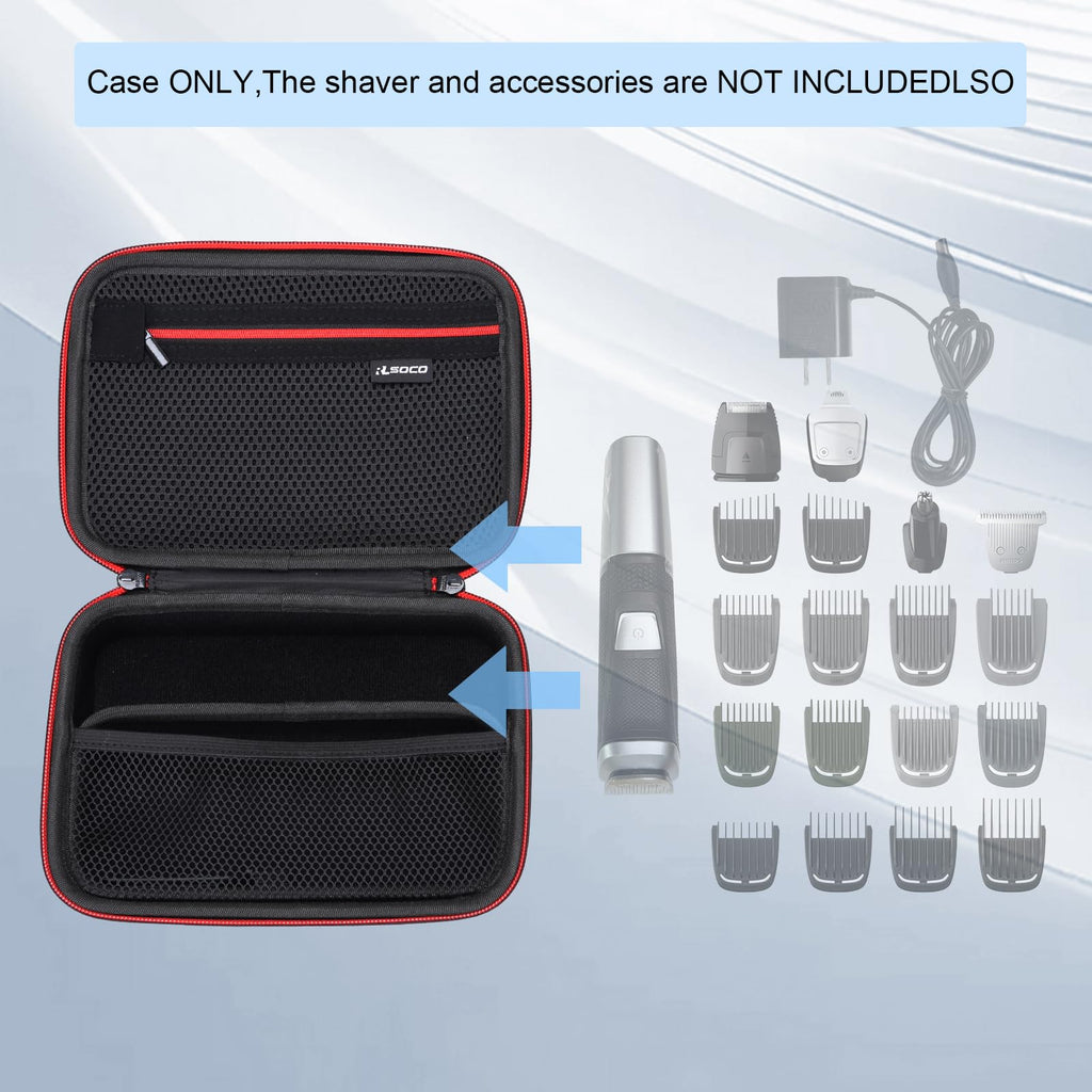 RLSOCO Case for Philips Norelco All-in-One 3000 Series Trimmer & Multigroom 5000 Series, Fits for Philips MG3919/50,MG3939/50,MG5970/49,MG5910/49,MG3740/15,MG5995/40,MG3740/40,MG3770/40 and More