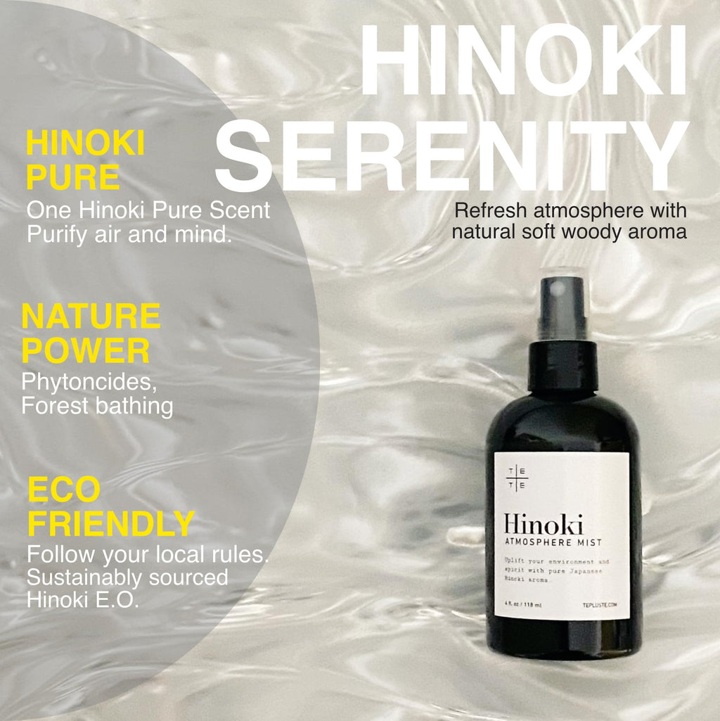 TE+TE Hinoki Atmosphere Mist | One Pure Note | Japanese Hinoki | Room & Linen