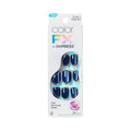 KISS imPRESS Press-On Nails - Velvet Romance ColorFX, Purple Short Squoval - 30 Nails & Accessories Included