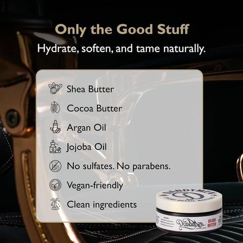 Beard Butter - Deep Hydration & Styling Control with Shea Butter & Argan Oil | Tobacco Vanilla, 2 oz